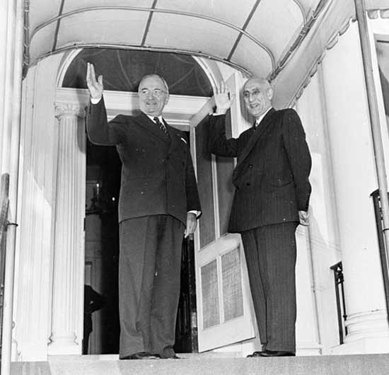Prime Minister Mosaddegh and President Truman
