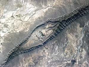 Anticline in Mexico