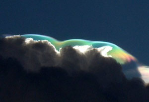 Iridescent Pileus Clouds over Kenya