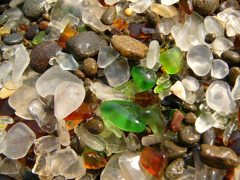 Glass Beach Closeup