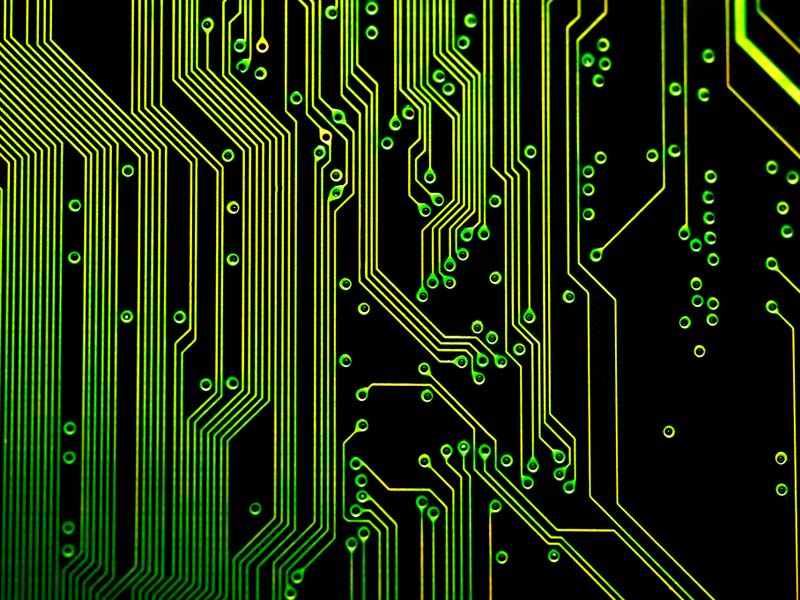 Electronic Tracks on a Printed Circuit Board