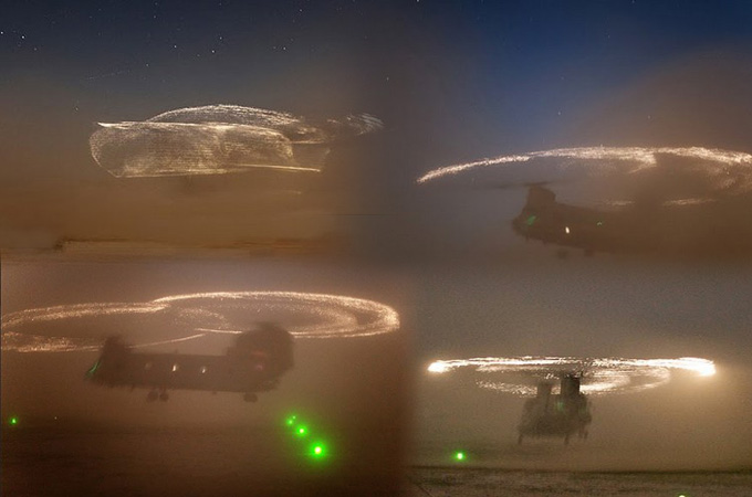 Helicopter Light Show