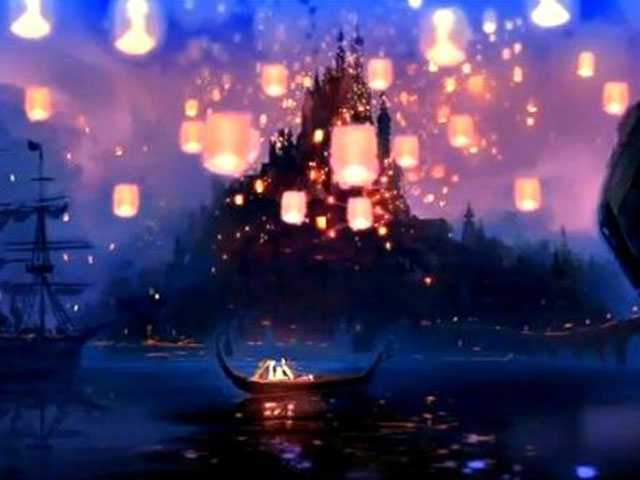 "Tangled" Floating Lights (Fantasyland)
