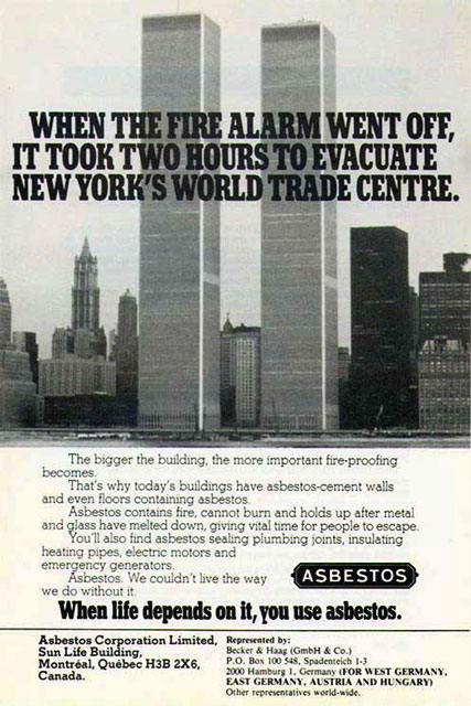From _Asbestos_ Magazine, November 1981 (AFTER the Dangers of Asbestos Were Becoming Known).