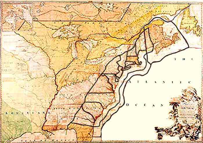 map of 13 colonies labeled. that the lt;bgt;13 colonieslt;