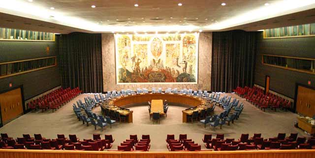 The United Nations Security Council Chamber, NY