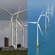 Turbines on Land and Sea