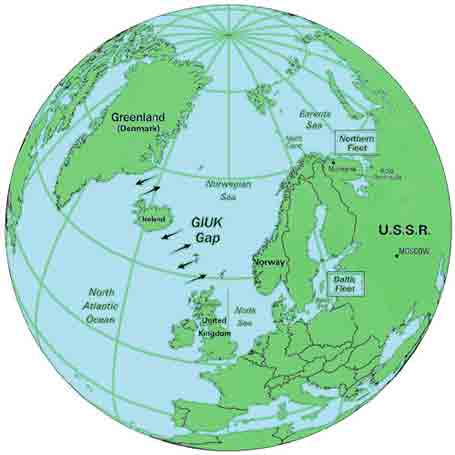 Greenland, Iceland, and the United Kingdom Chokepoint