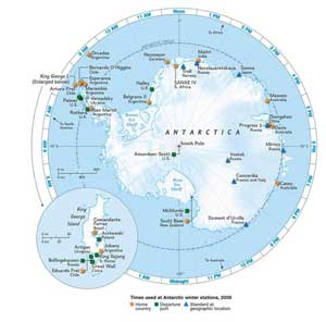 Antarctic Time Zones