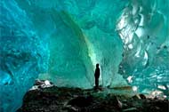 Argentinian Glacier Ice Caves