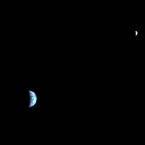 Earth and Moon Viewed from Mars