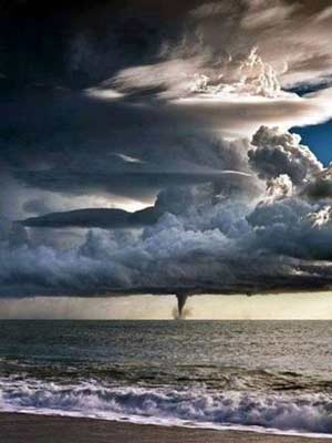 Water Spout at Liguria, Italy