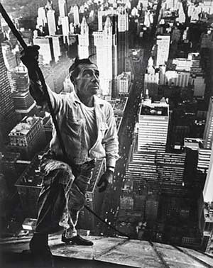 Worker, Chrysler Building, NY, 1962