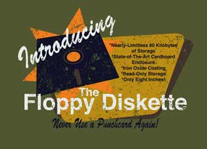 1971 Floppy-Diskette T-Shirt