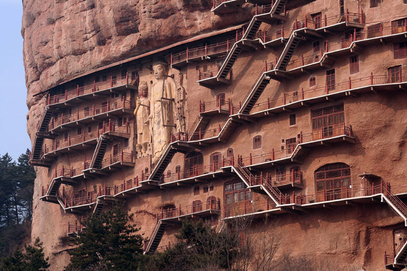Maijishan Grottoes, Tianshui, Gansu