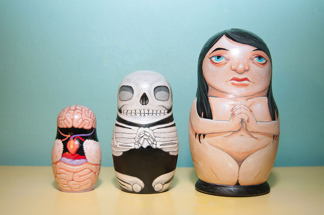 Anatomical Nesting Dolls Front View