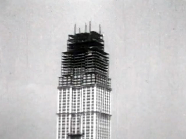 NYC Empire State Building Being Built
