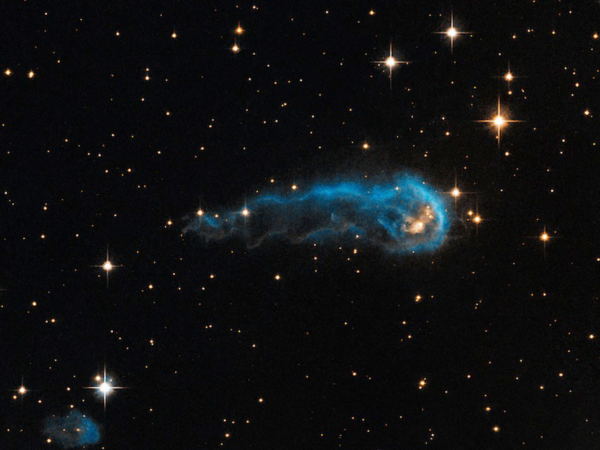 Caterpillar-Shaped Interstellar Cloud