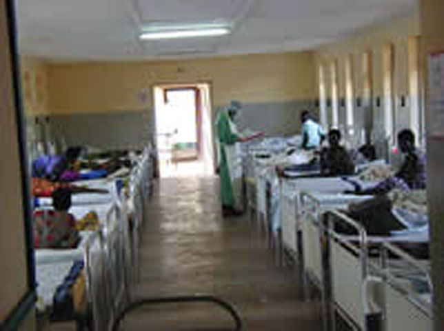 A hospital Isolation Ward in Gulu, Uganda, during the October 2000 Outbreak