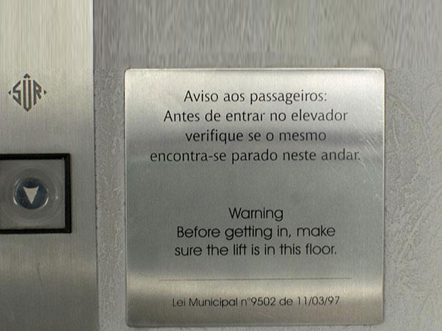 Elevator Warning