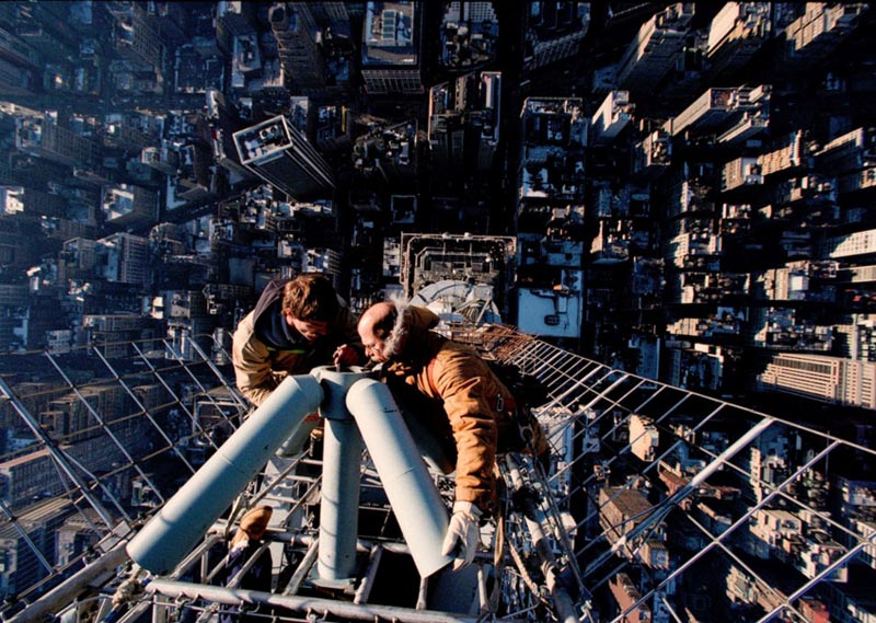 Workers Repair Empire State Antenna, 2000