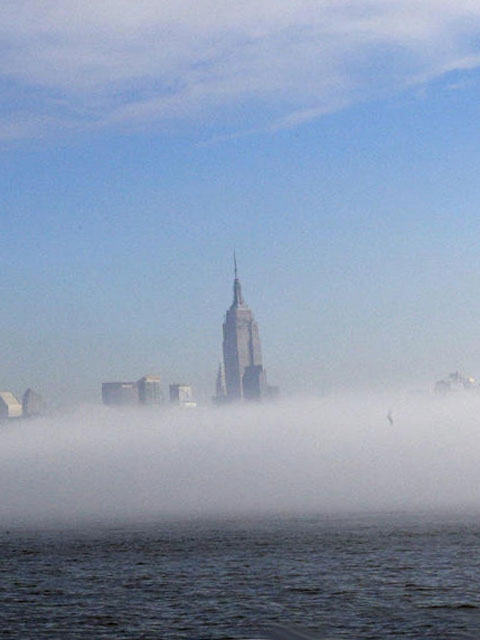 Heavy Fog Creeps over NYC