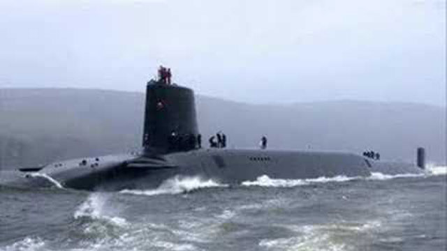 British Royal Navy Submarine HMS Vanguard