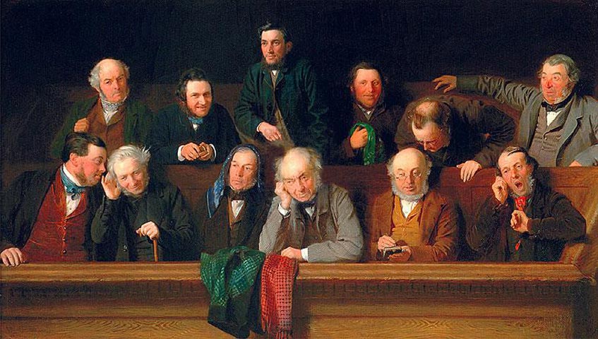 The Jury, by artist John Morgan, 1861