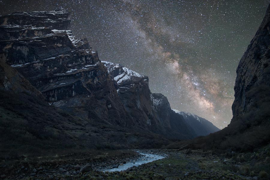 Milky Way Above The Himalayas