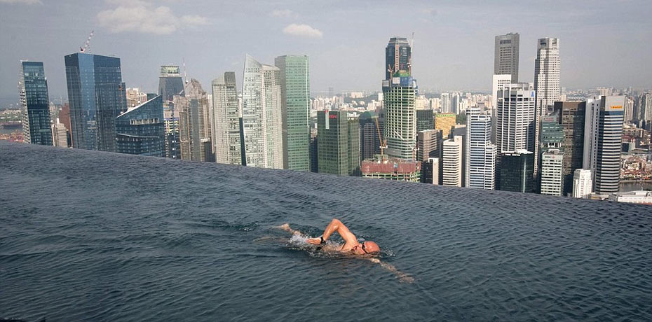 Guest Swims on 57th Floor