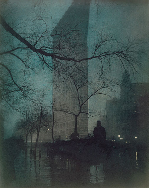 NYC's Flatiron Building in Rain